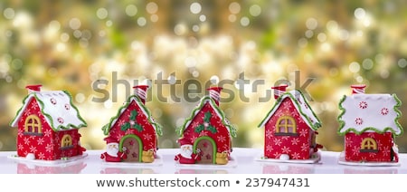 Stock fotó: Abstract Snowy Background With Snowflakes Stars And Fun Beam