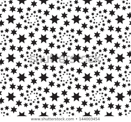 Zdjęcia stock: Psychedelic Abstract Stars Monochrome Seamless Pattern