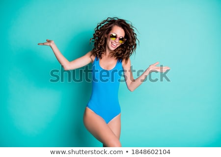 Stock photo: Young Brunette In Swimsuit