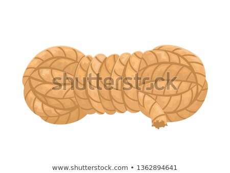 Сток-фото: Roll Of Ship Ropes As Background Texture