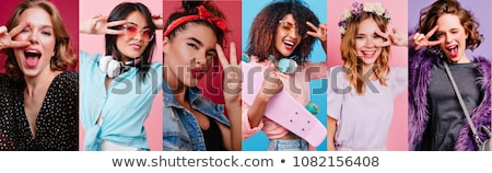 Foto stock: Isparo · de · estilo · romántico · de · una · hermosa · joven · morena