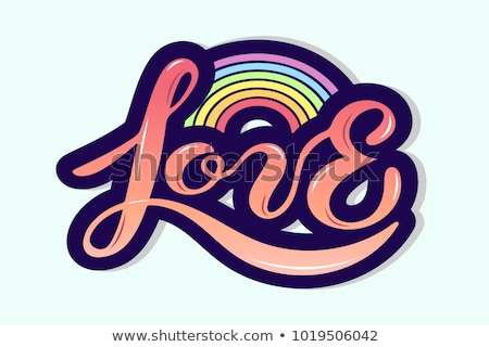 [[stock_photo]]: Tolerance Lgbt Community Emblem Rainbow Letters Gay Symbol