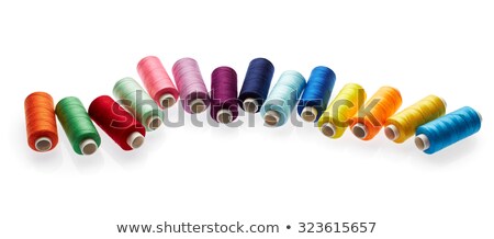 Foto stock: Spool Of Purple Threads