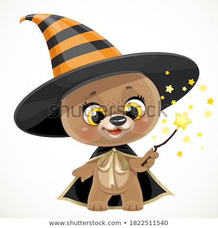 Stock photo: Cartoon Smiling Wizard Bear