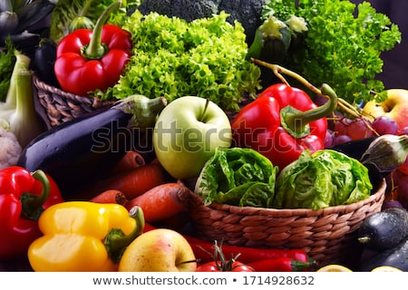 Stok fotoğraf: Assorted Raw Organic Vegetables