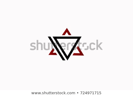 Imagine de stoc: Letter A Or Delta Geometric Triangle Logo Design Business Identity Tech Element Stock Vector Illus