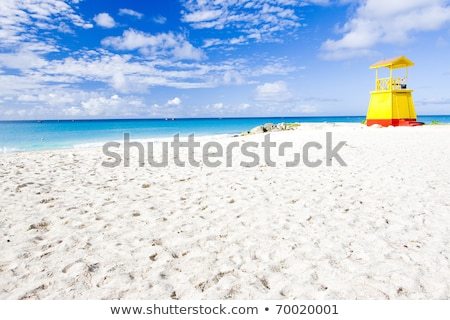 Foto stock: Cabin On The Beach Enterprise Beach Barbados Caribbean