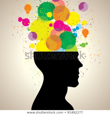 Stock fotó: Colorful Explosion Of Thought Or Creativity