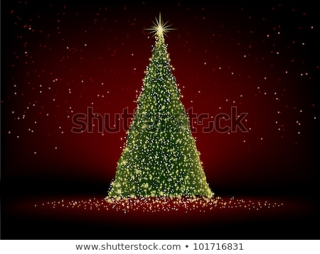 ストックフォト: の背景に抽象的な緑のクリスマスツリーEps8