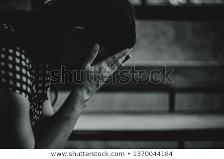 ストックフォト: Sad Lonely Mature Woman In Grief And Depression