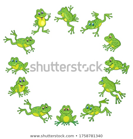 Stock photo: Sitting Frog