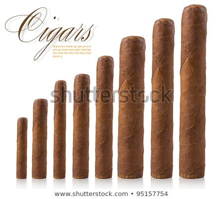 Stok fotoğraf: Isolated Cigars All Sizes