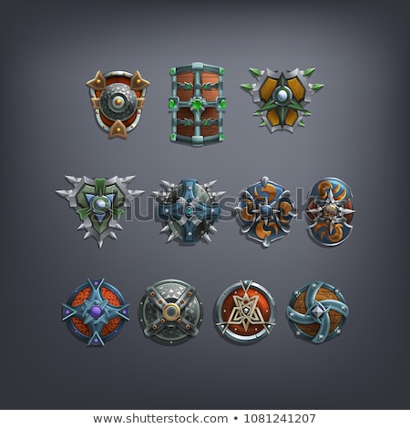Stockfoto: Game Object Of Warrior Shield
