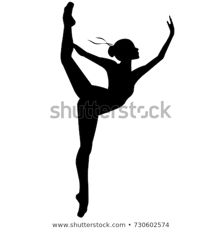 Foto stock: Ballet Dancer Dancing Silhouette