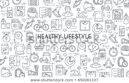 Stock foto: Healthy Lifestyle Banner Template