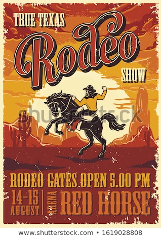 Сток-фото: Rodeo Poster