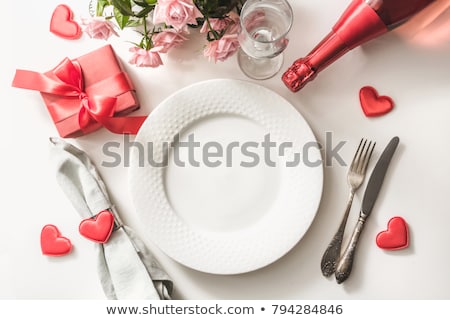 Zdjęcia stock: Valentines Day Table Setting