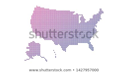 Stock photo: Square Dotted Gradient Usa Map For Backgrounds Brochures Web Vector Illustration Isolated On White