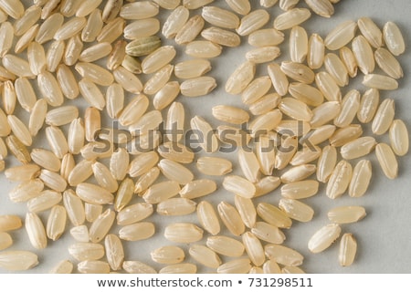 Сток-фото: Red Bowl Of Raw Organic Red Rice On White Background Healthy Food