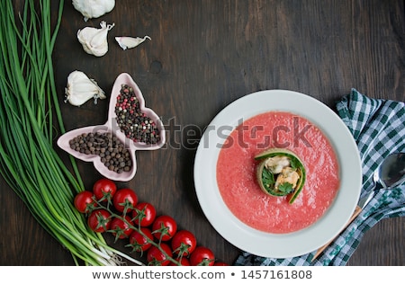 Stockfoto: Cold Gazpacho Soup