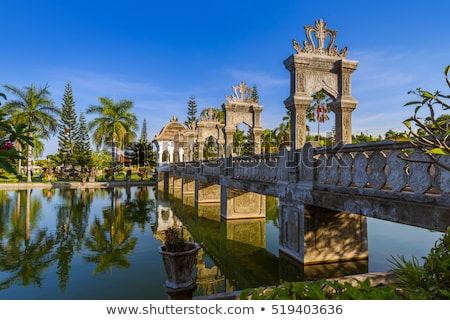 Foto d'archivio: Water Palace Taman Ujung In Bali Island Indonesia - Travel And Architecture Background