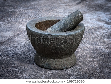 Foto stock: Asian Mortar And Pestle