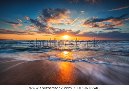 ストックフォト: Beauty Landscape With Sunrise Over Sea