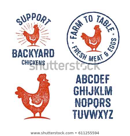 Foto stock: Chicken Stamp