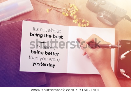 Foto stock: Be Better Than Yesterday