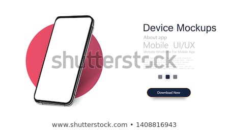 Stockfoto: Generic Mobile Phone With Blank Screen