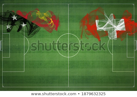 Foto stock: Switzerland And Guinea Flags
