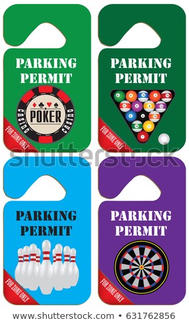 Stock photo: Parking Permit For Gamblers