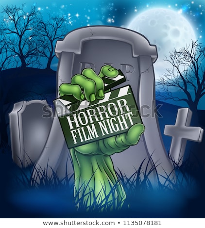 Foto d'archivio: Zombie Monster Horror Film Movie Clapper Board
