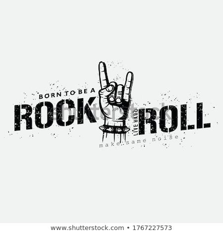 Foto stock: Rock Music Concept Vector Illustration