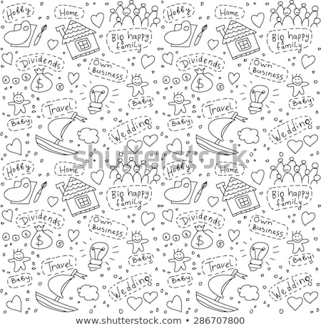 Stock foto: Goal Target Purpose Seamless Pattern Vector