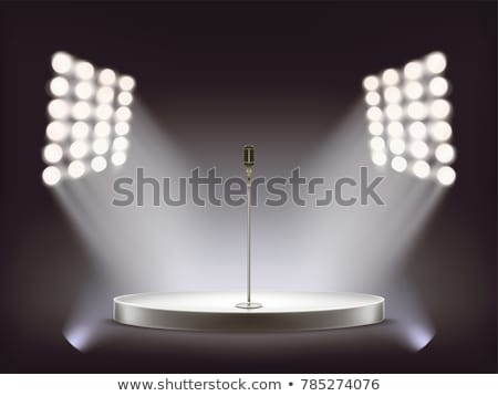 Stockfoto: Platform For Stand Up Comedy Show Template Vector