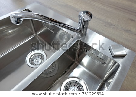 Stock photo: Old With Modern Stainless Steel Tap