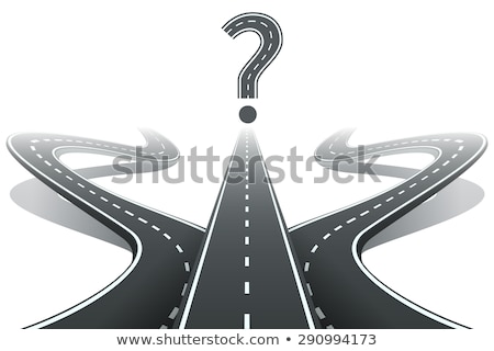 Foto stock: Crossroad Decision Dilemma