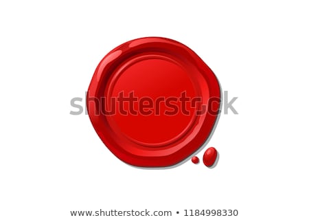 Сток-фото: Natural - Stamp On Red Wax Seal