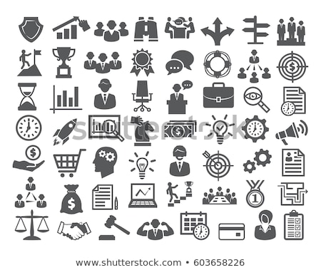 Stock fotó: Vector Illustration Of Business Icons
