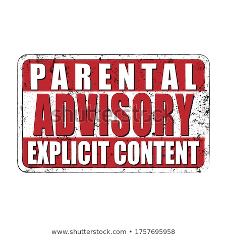 Stockfoto: Parental Advisory Stamp