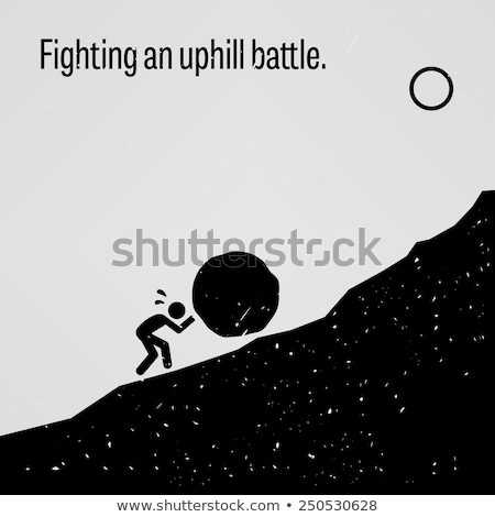 Stockfoto: Facing Problems And Challenging Obstacles In Life