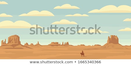 Stock foto: Western Desert Themed Scene In Nature