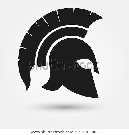 Stok fotoğraf: Spartan Trojan Roman Gladiator Helmet