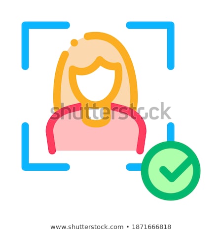 Stock fotó: Woman Winner Human Talent Icon Vector Illustration