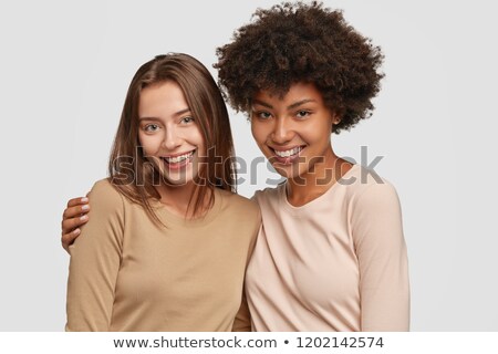 Stock fotó: Horizontal Portrait Of Friendly Affectionate Family Hug Each Oth