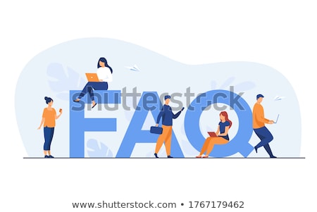 Foto stock: Faq Concept