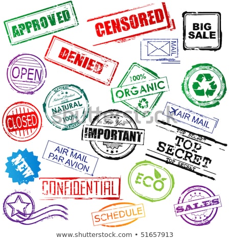 Set Stamp Prints For Recycling [[stock_photo]] © gladcov