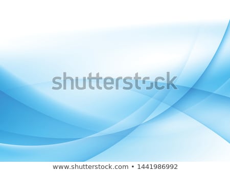 Stockfoto: Abstract Blue Shiny Waves Vector Background