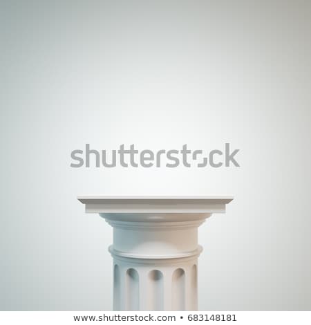 ストックフォト: White Greek Column 3d Rendering